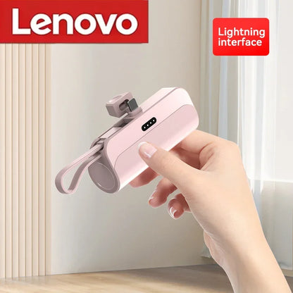 Lenovo Ultra Slim Power Bank - Batería de carga rápida para celulares Android e IPhone