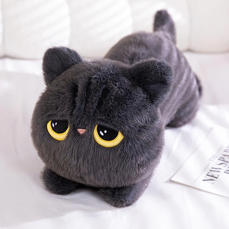 50/70/90cm Cute Black Cat Pillow Soft Plush Office Nap Pillow Cushion Toy Stuffed Pause Bed Sleep Pillow Home Decor Gift Doll