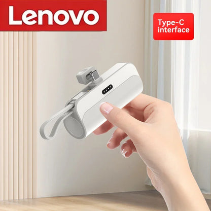 Lenovo Ultra Slim Power Bank - Batería de carga rápida para celulares Android e IPhone