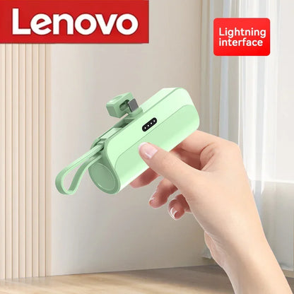 Lenovo Ultra Slim Power Bank - Batería de carga rápida para celulares Android e IPhone